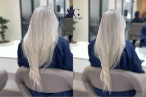 نمونه‌کار آمبره مو در شیراز با انتقال طبیعی رنگ و تناژ کرم صدفی