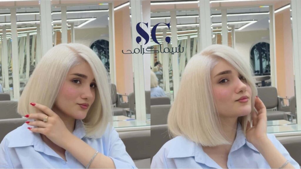 فول بلوند یکدست با رنگساژ تخصصی و درخشندگی طبیعی مو